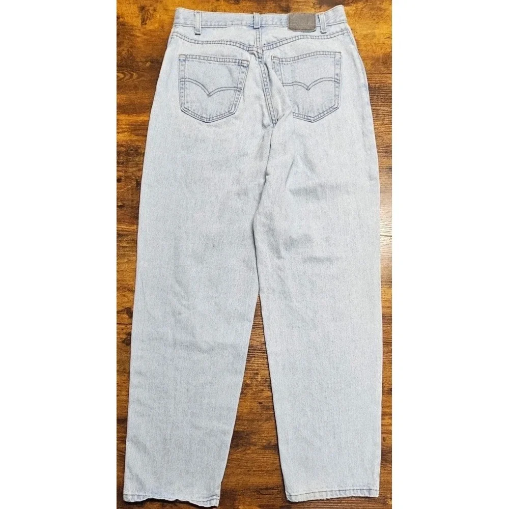Levis Silver Tab Jeans Baggy Loose Fit 34x34 Light Wash Silvertab Made In USA